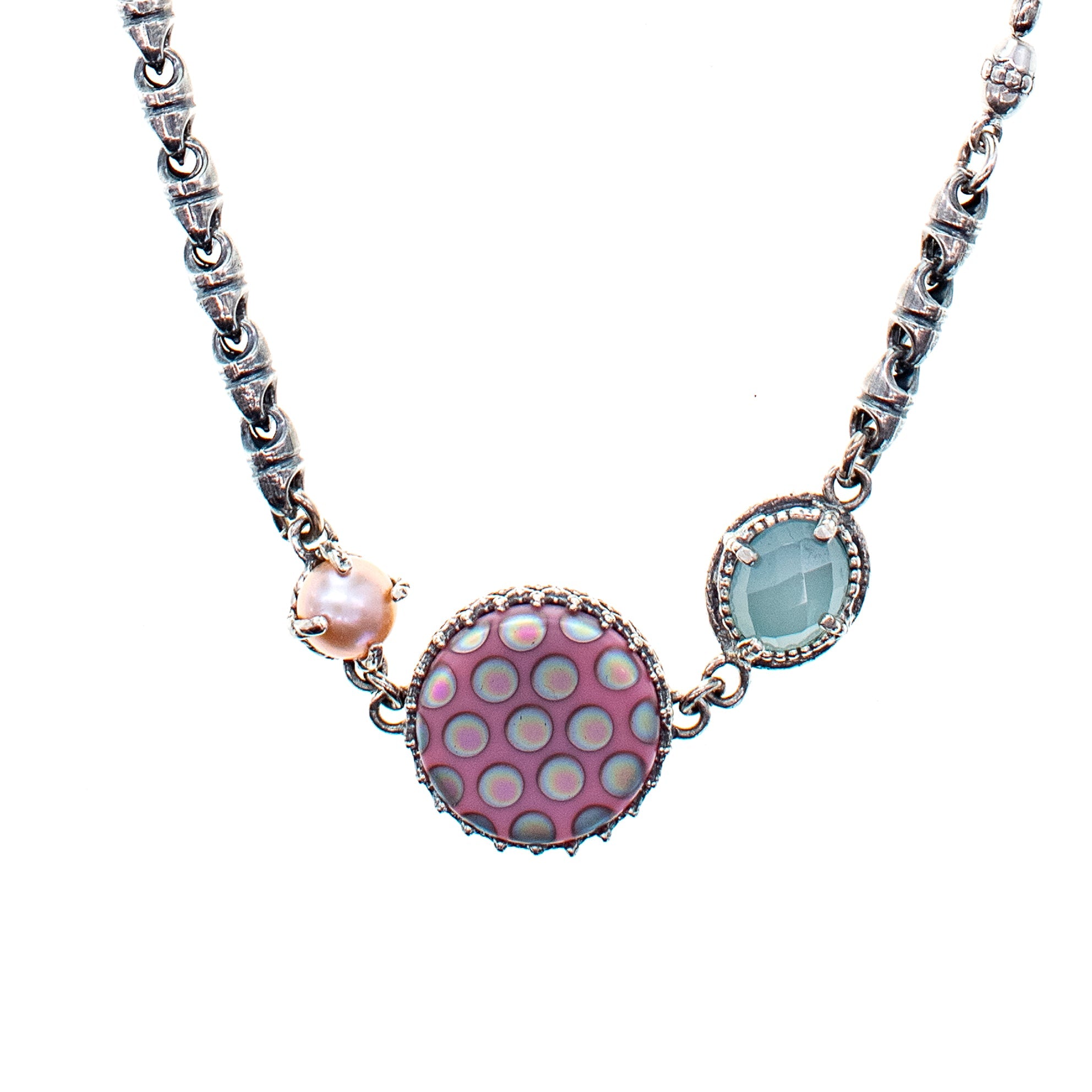 NK 25e13 Pastel Trio Long Necklace