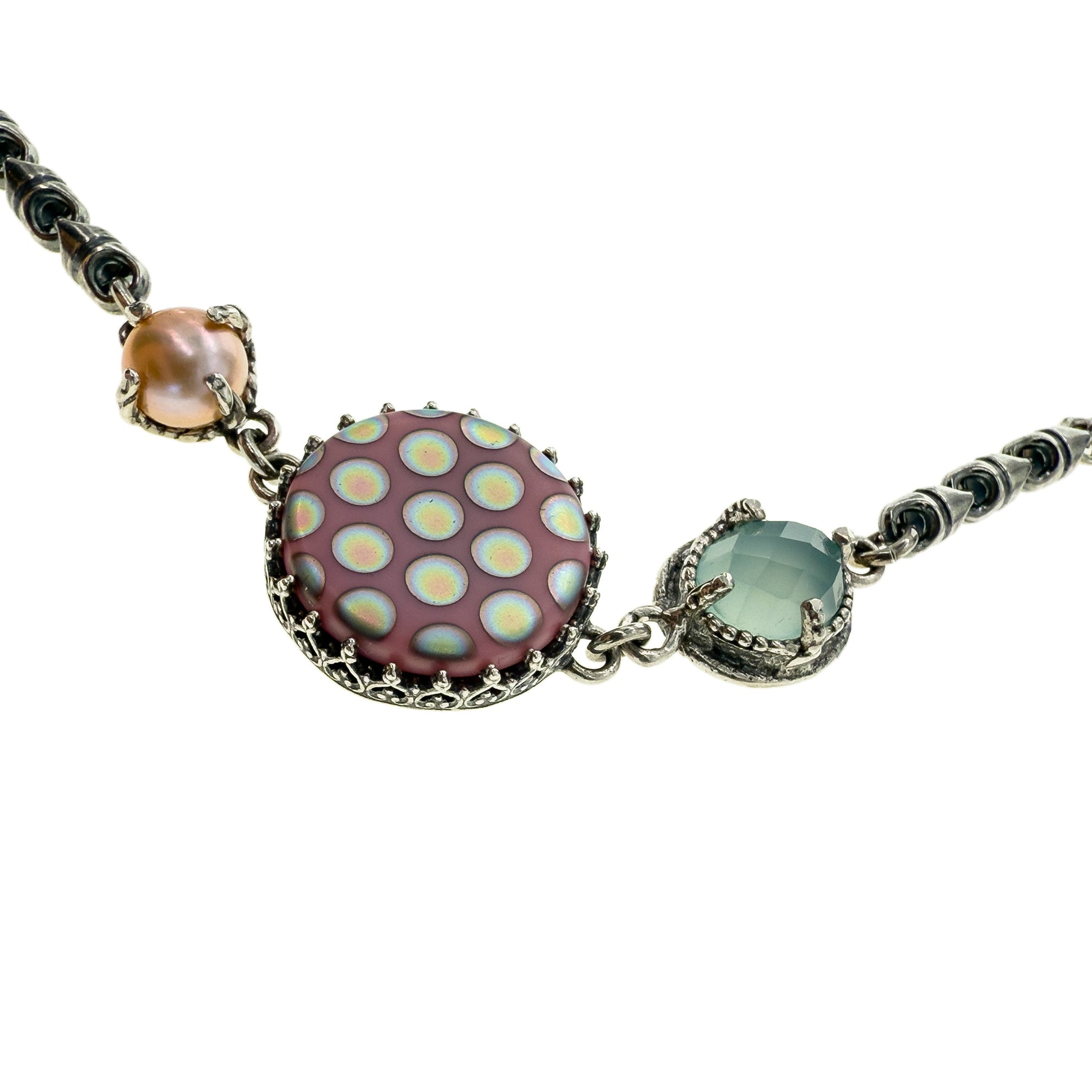 NK 25e13 Pastel Trio Long Necklace