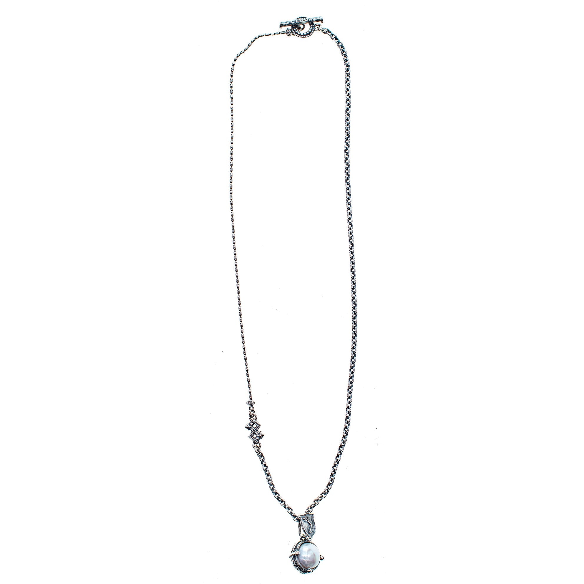 NK 25f04A White Pearl Necklace