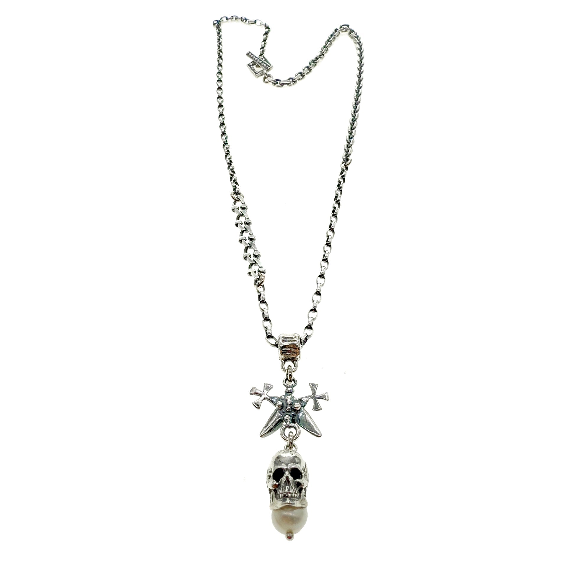 NK 25f07 Skull Necklace