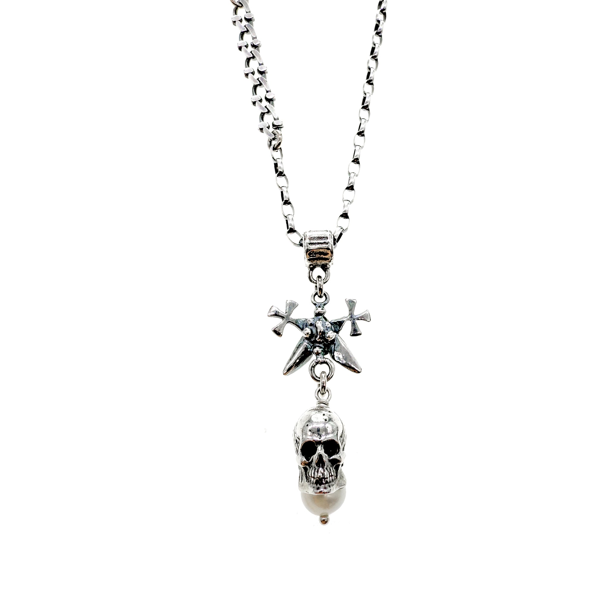 NK 25f07 Skull Necklace