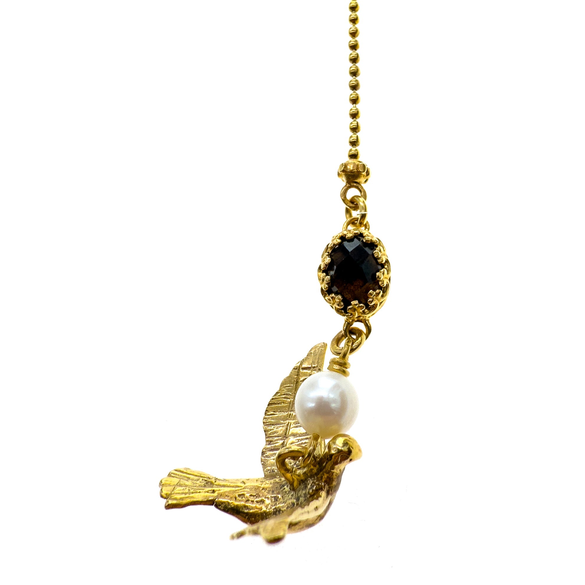 NK 25g16 Lariat Bird necklace