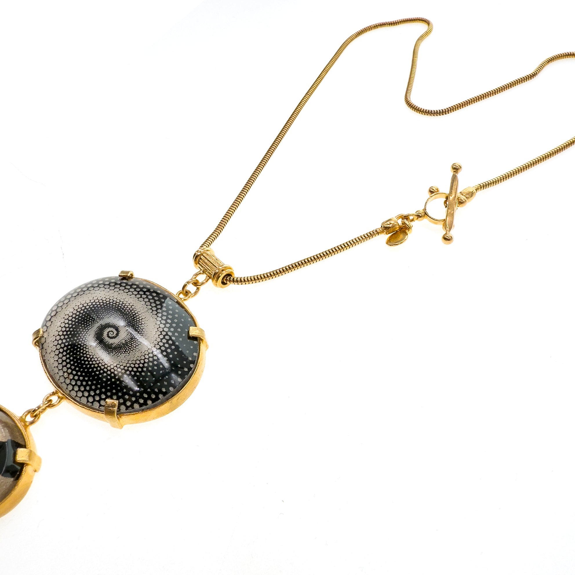 NK 25g24 Triple pendantIntaglio Necklace