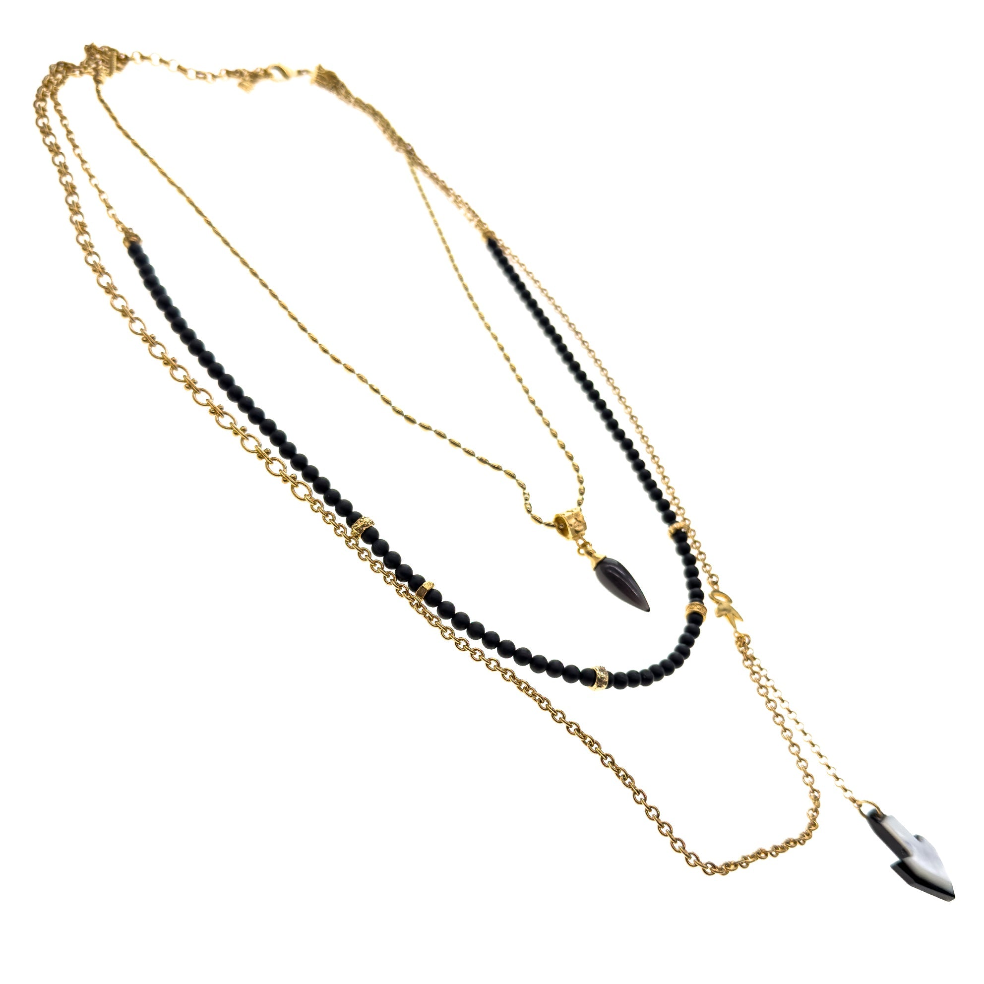 NK 25g27 Triple Layered Talisman Necklace