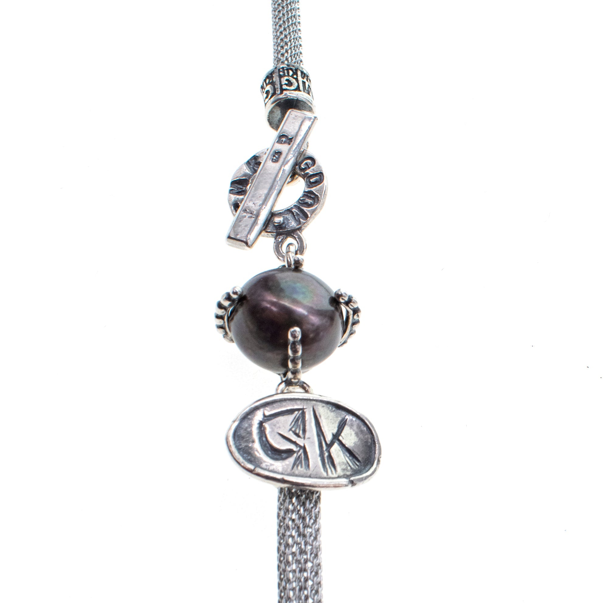 NK 26a16 Resin Rose Mesh Necklace