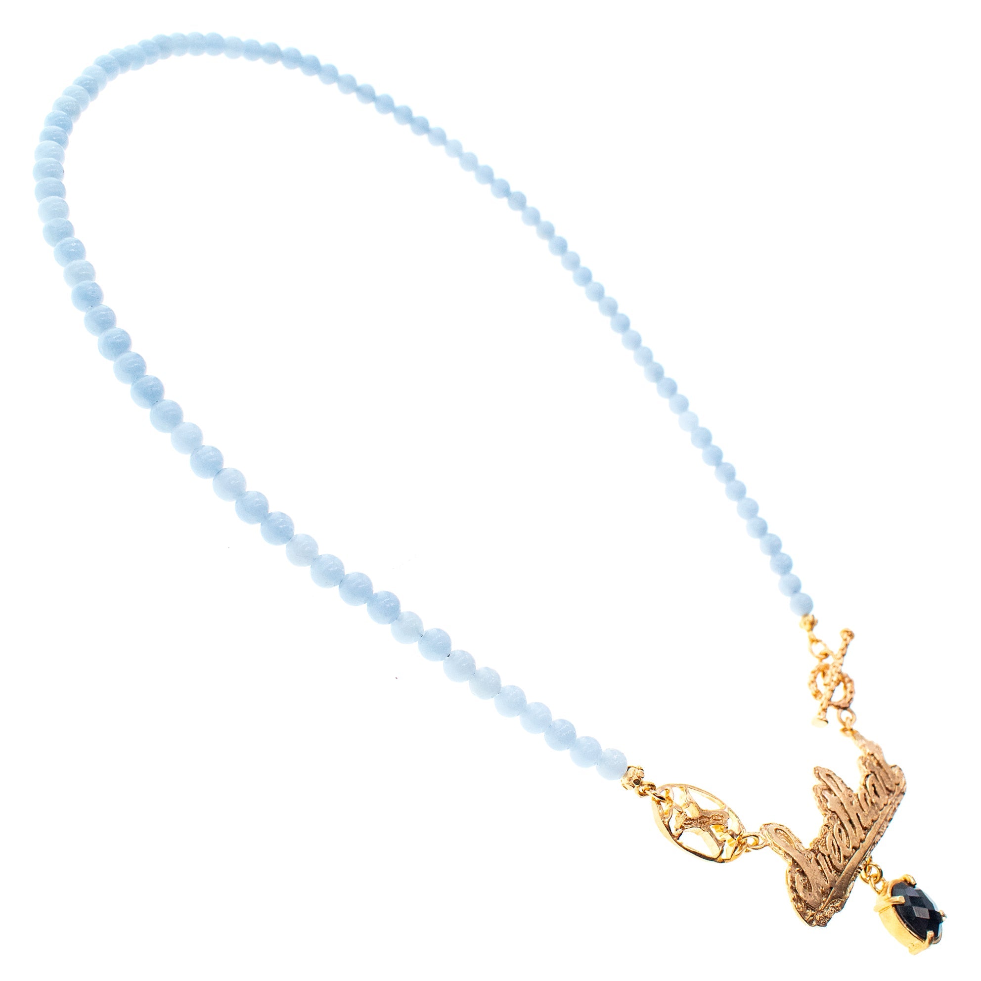 NK 26g08 Blue sweetheart necklace