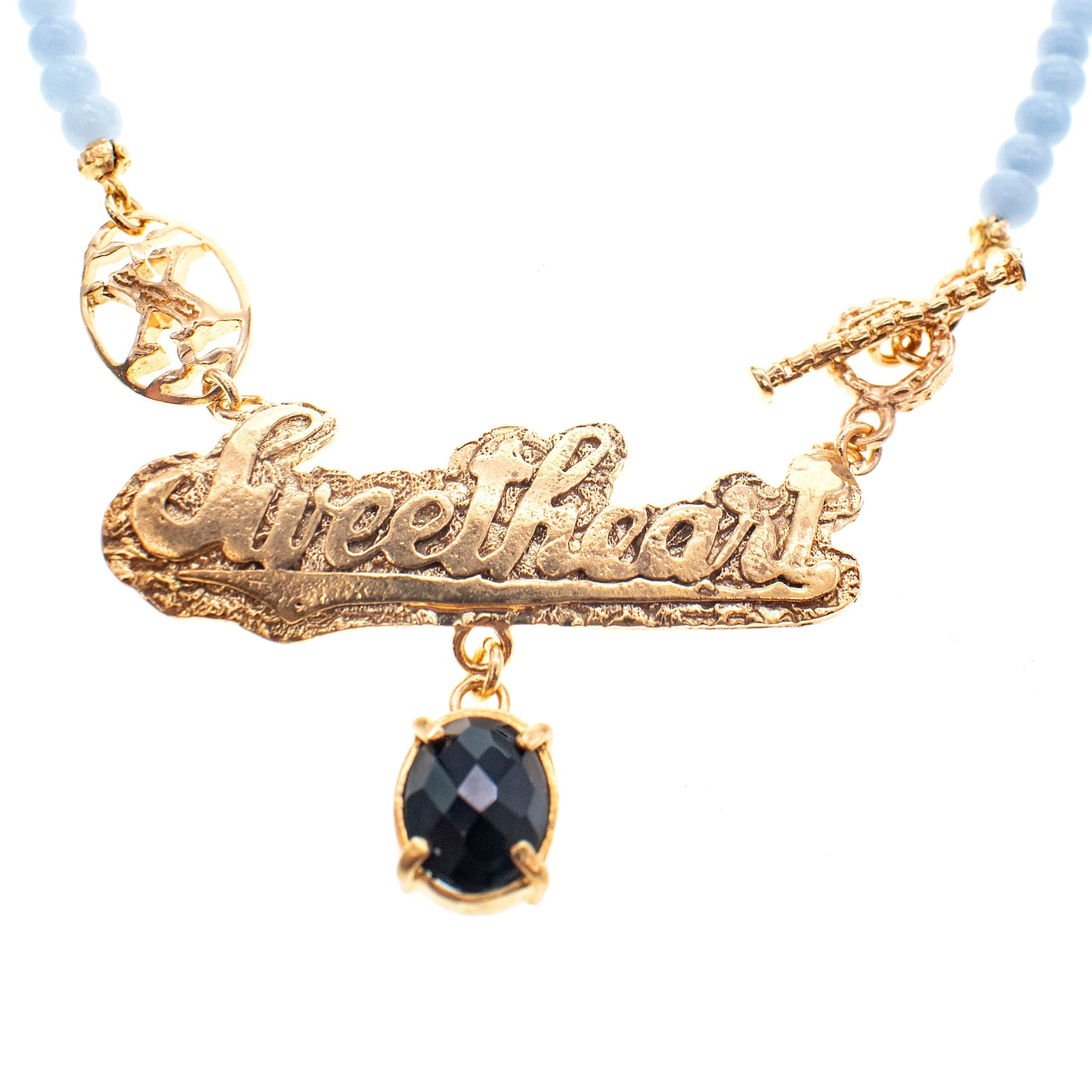 NK 26g08 Blue sweetheart necklace