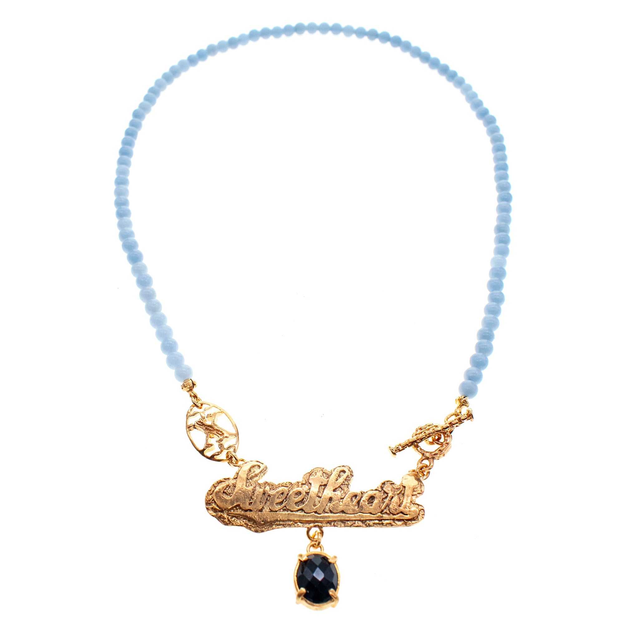 NK 26g08 Blue sweetheart necklace