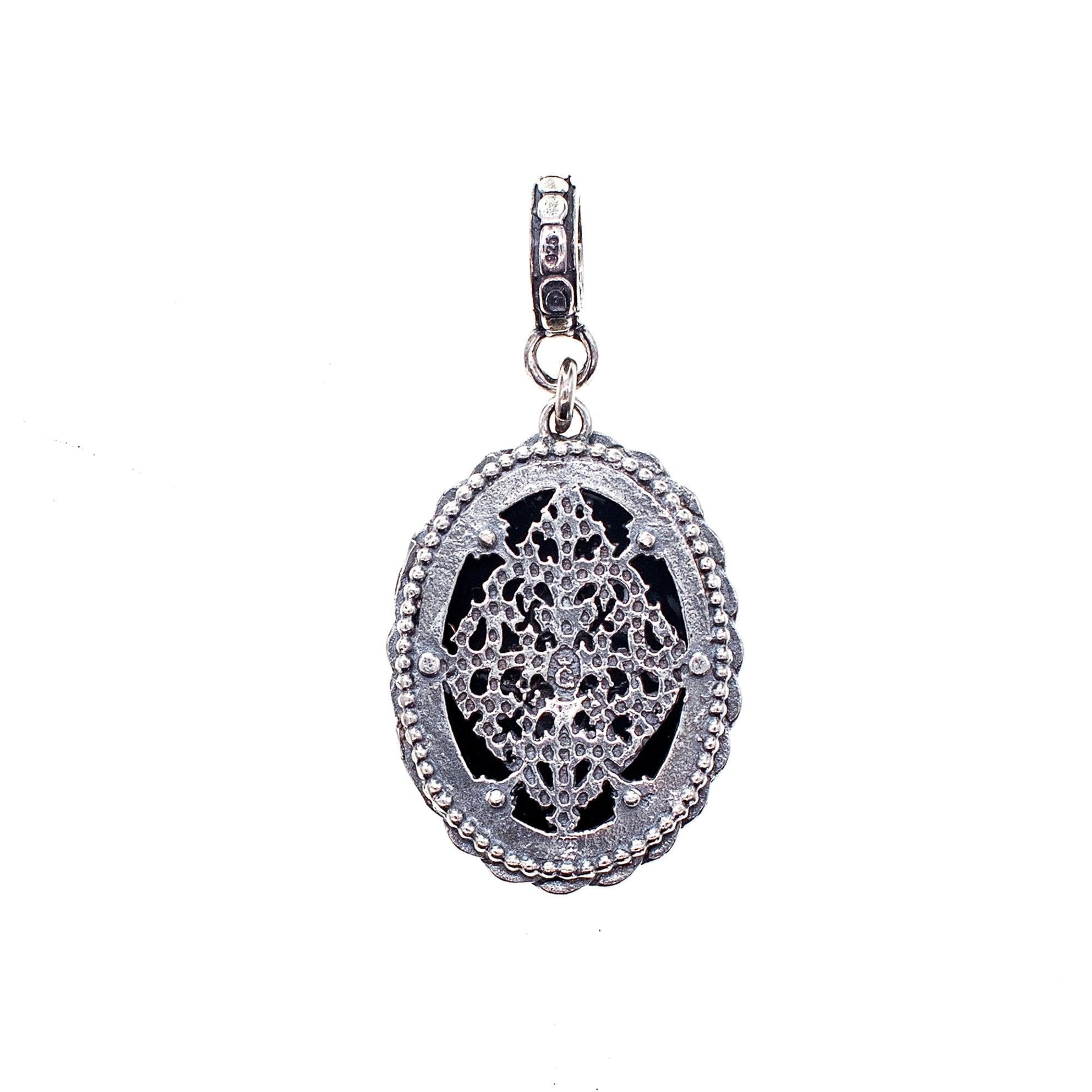 P 25e04 Amber Floral Pendant