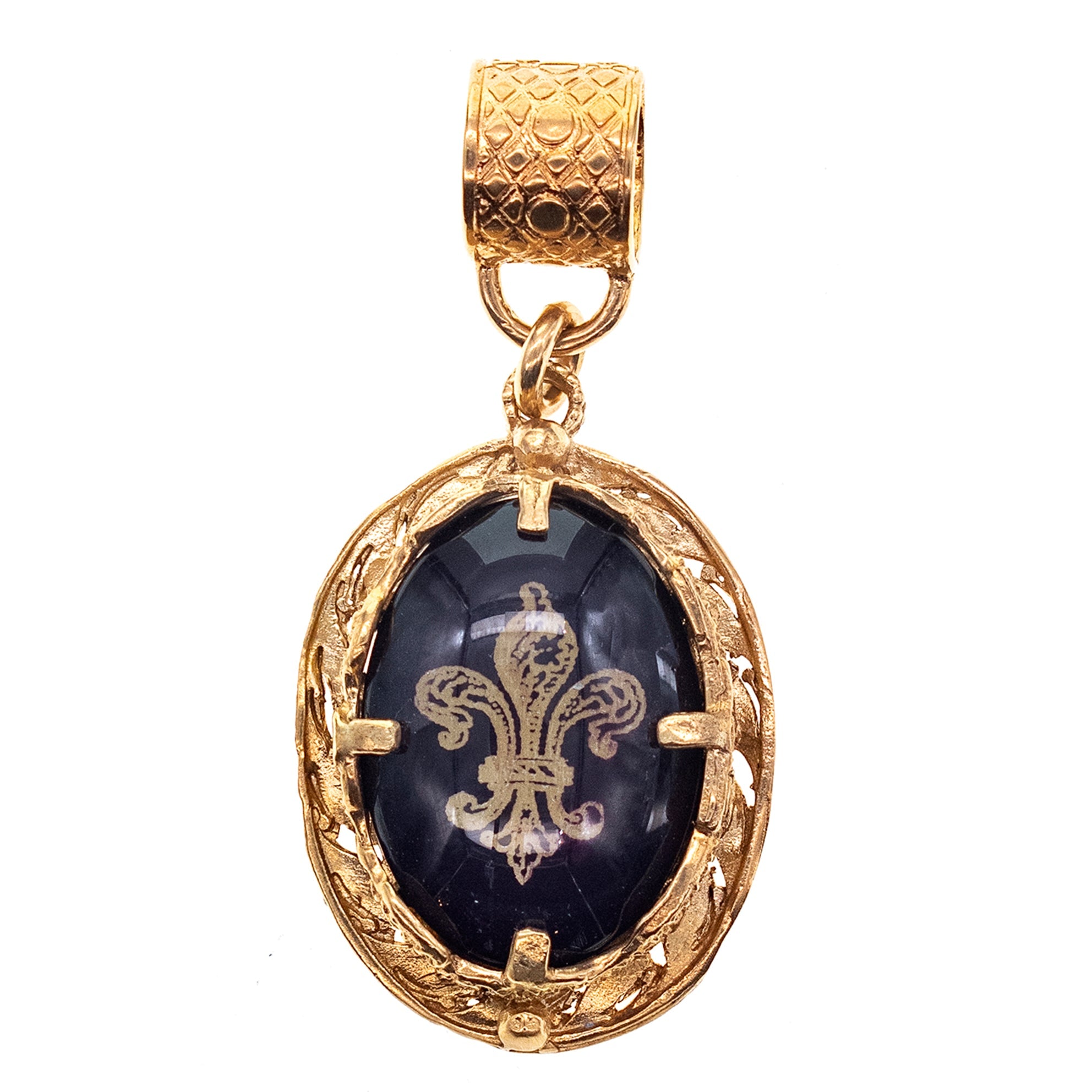 P 26g04 Fleur-de-lis pendant