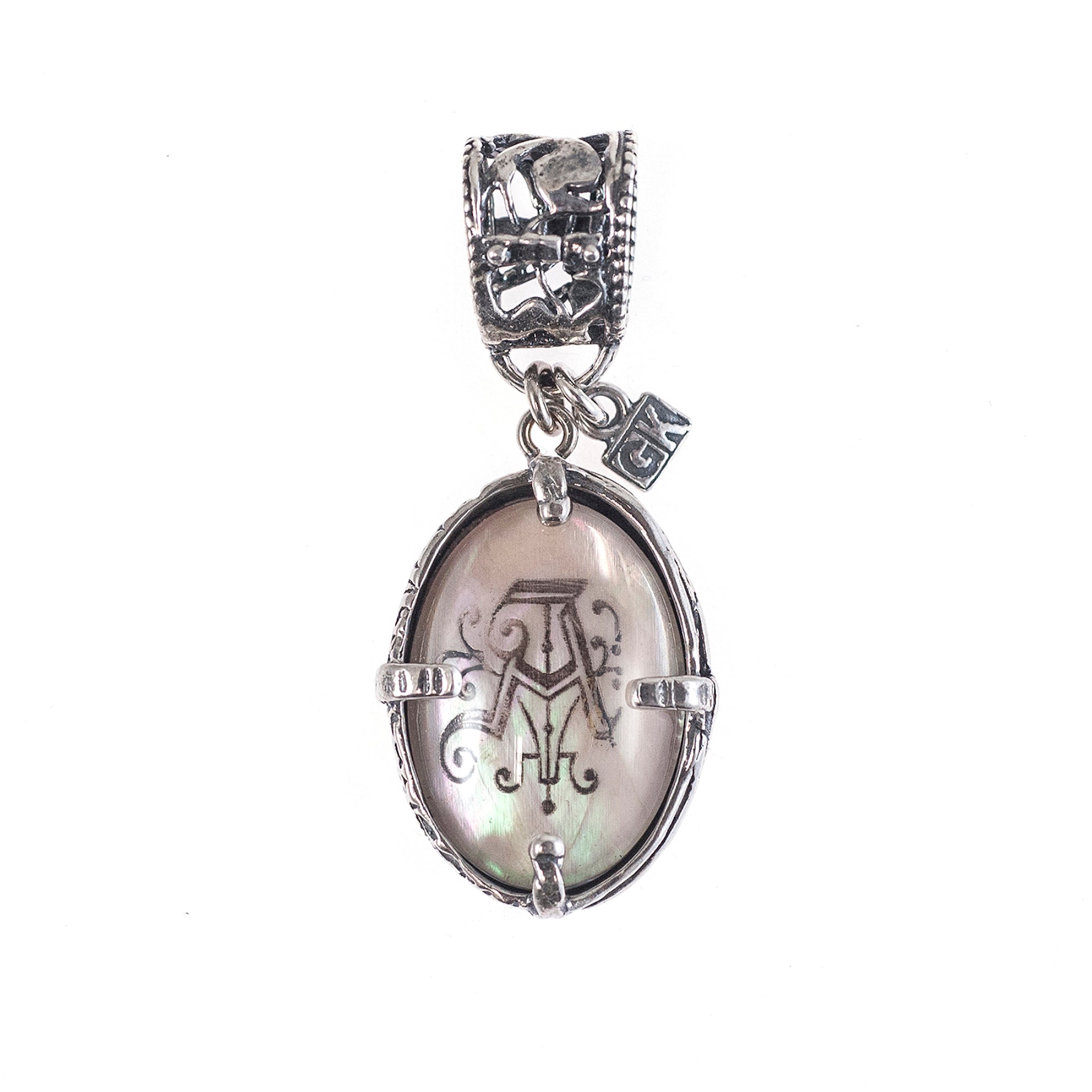 CHSPM Sterling silver monogram necklace