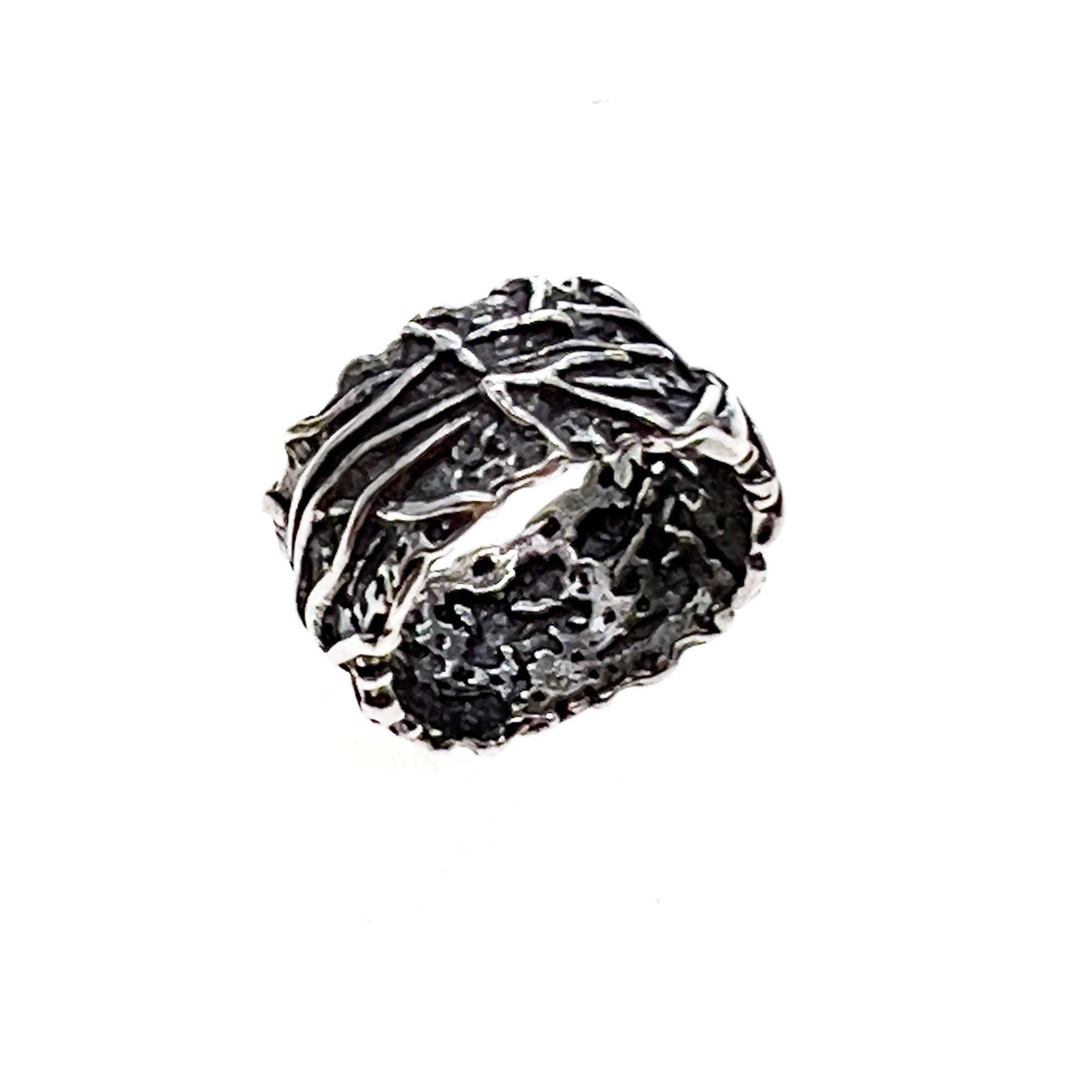 R 24e10 rebel rebel textured band ring