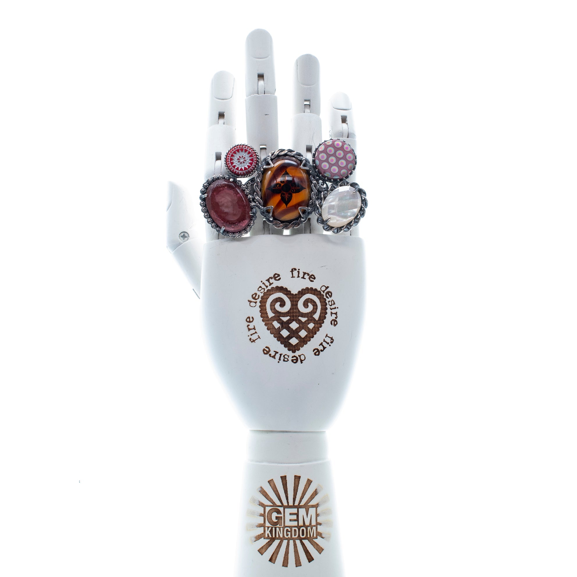 R 25e01 Multi Stone Cluster Ring