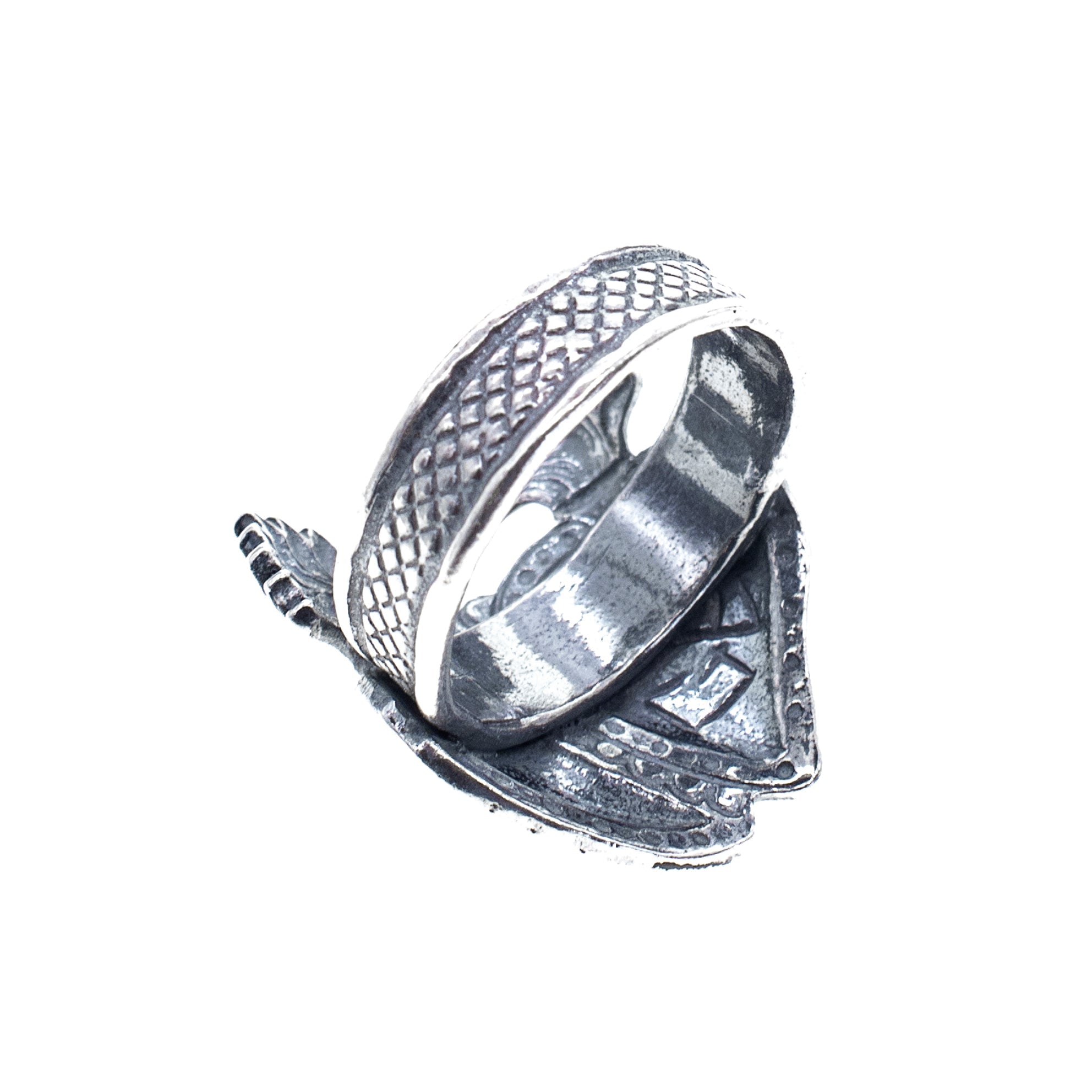 R 25e08 Double Sacred Heart Ring