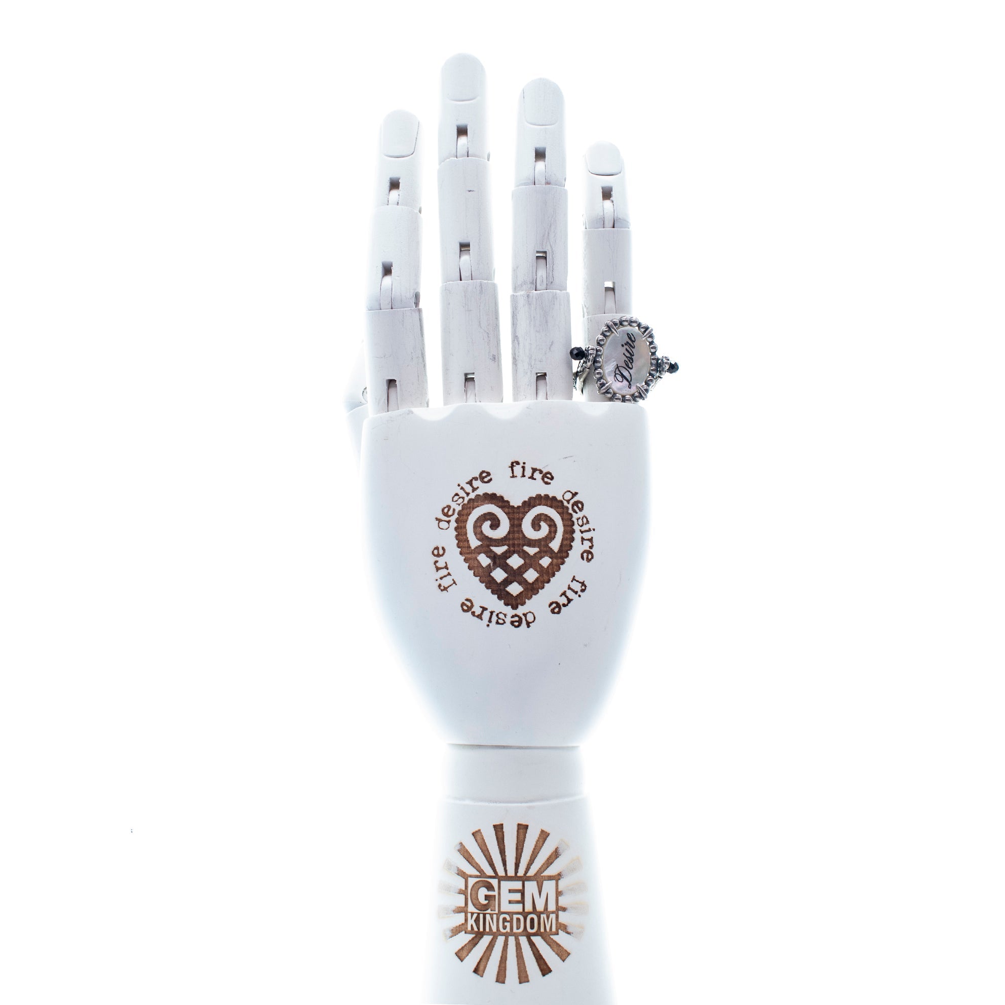 R 25e16A White Fire & Desire Flip Ring
