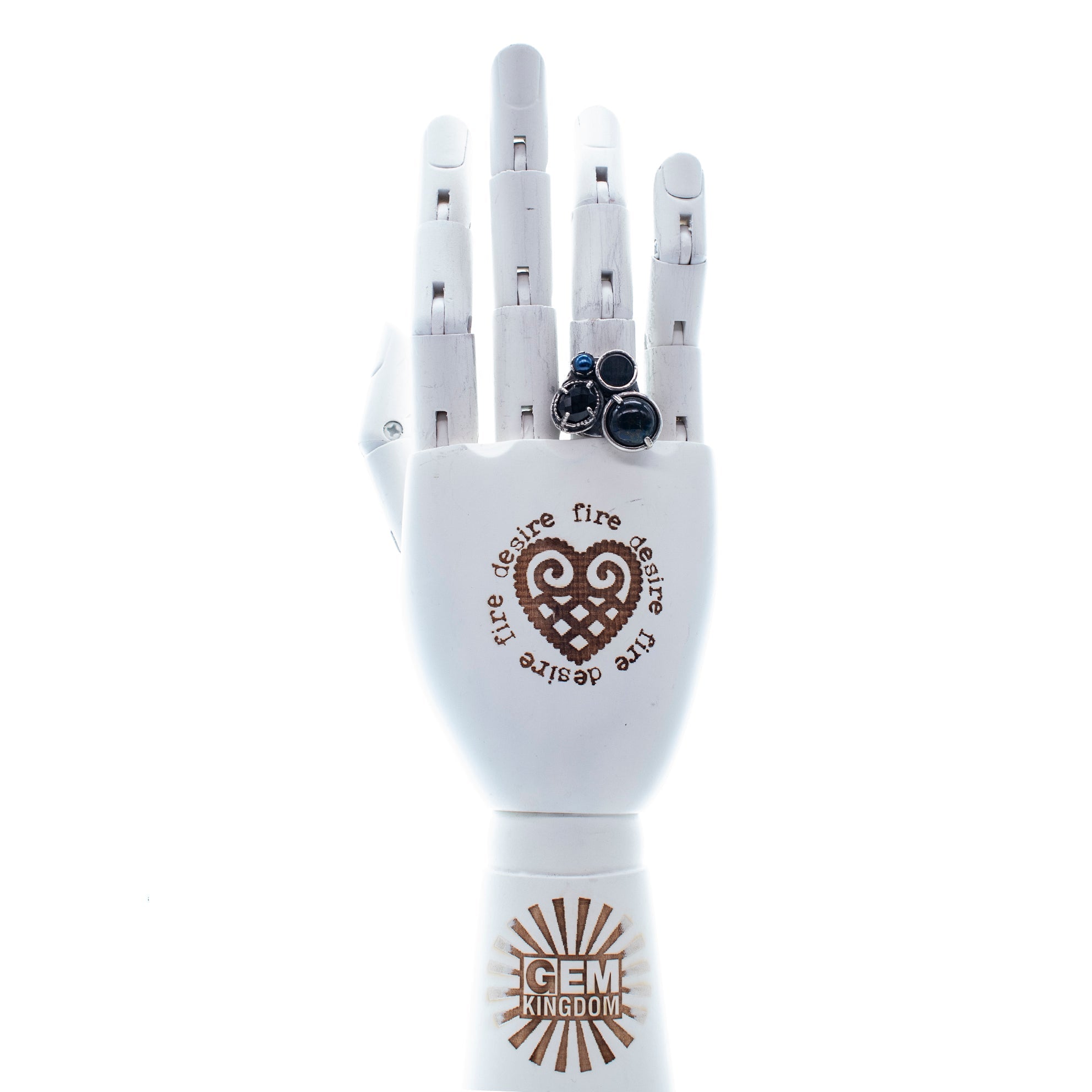 R 25e18 Dark Cluster ring
