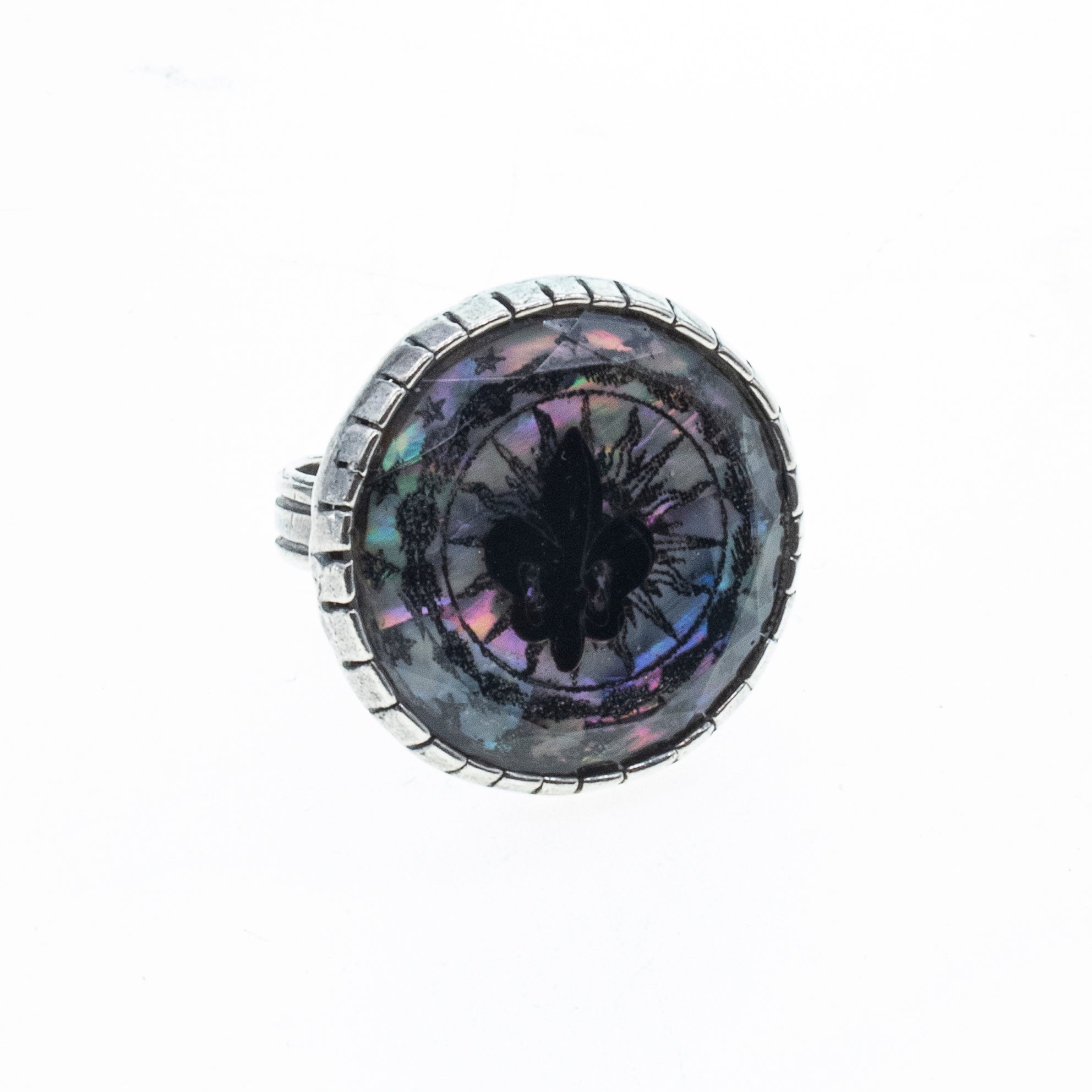 R 26a03 Fleur-de-lis Round Ring