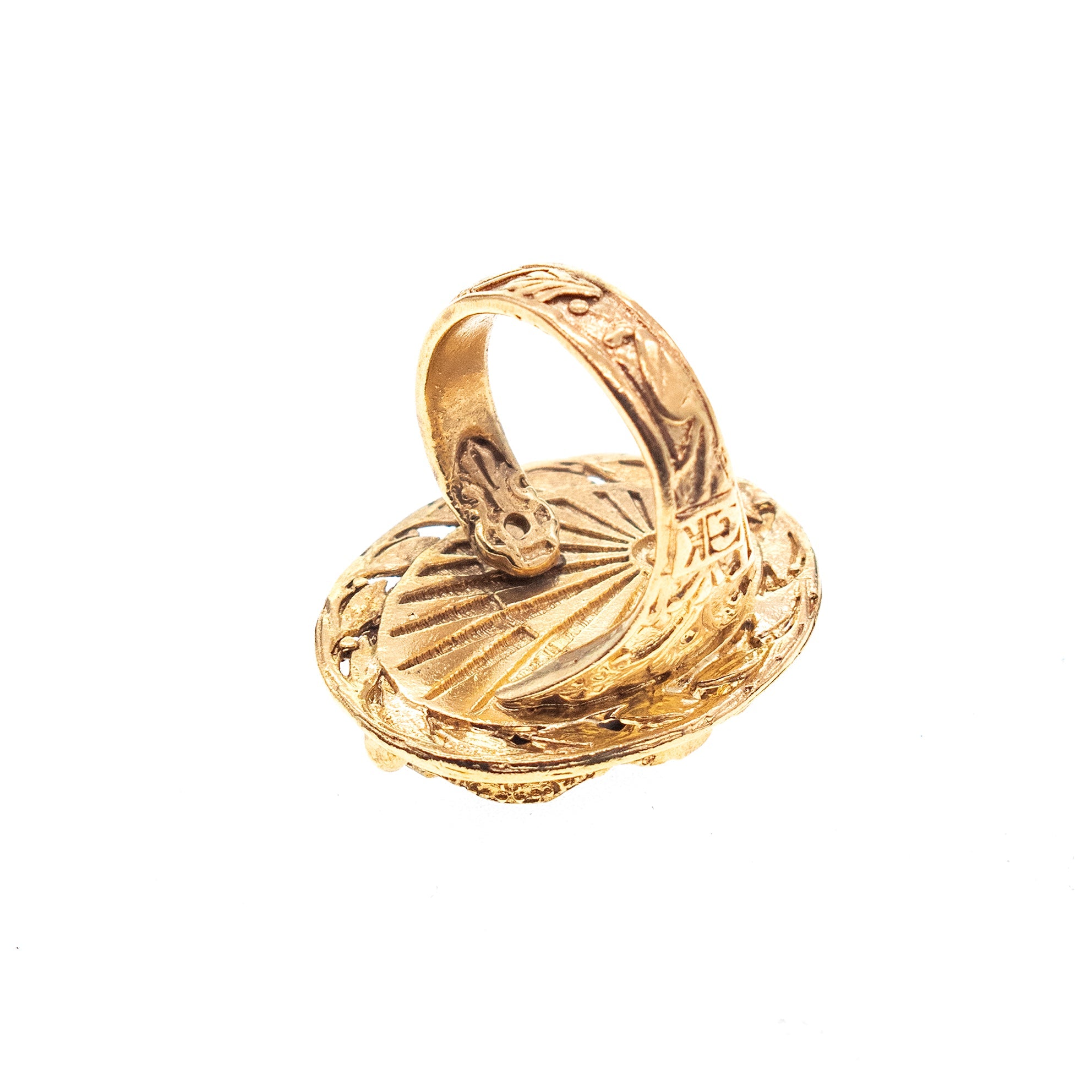 R 26g02 Fleur de Lis Intaglio Ring