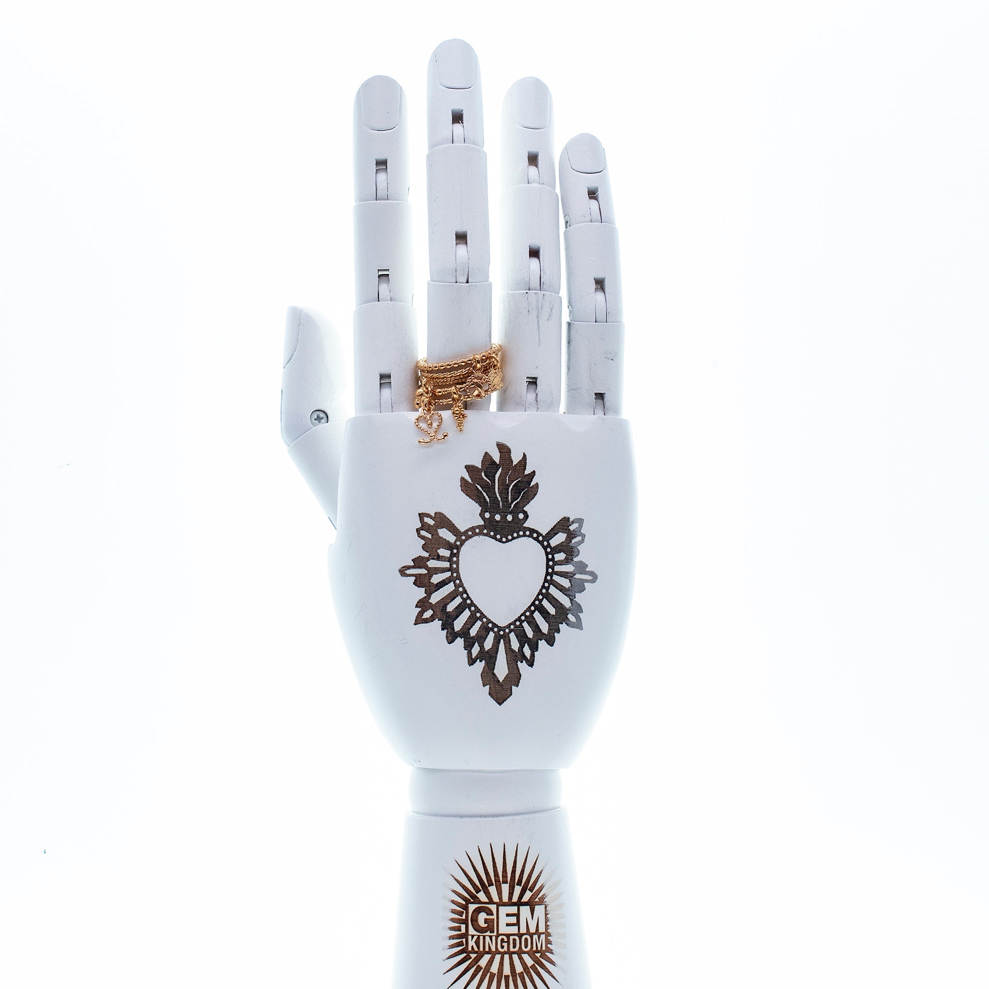 R 26g10 Charm stacking ring set