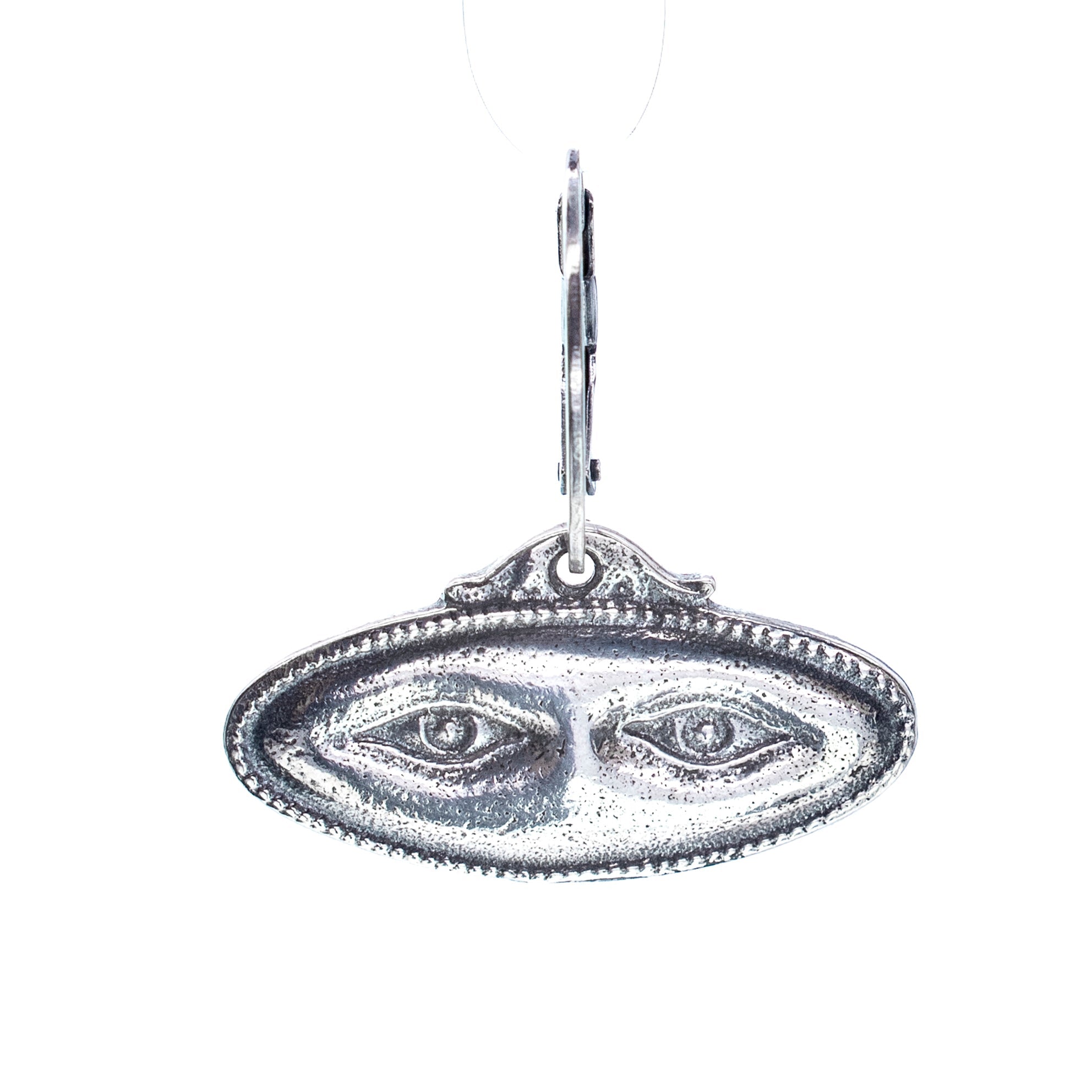 ES 25e23 Silver Double Eye "Ex Voto" Single Earring