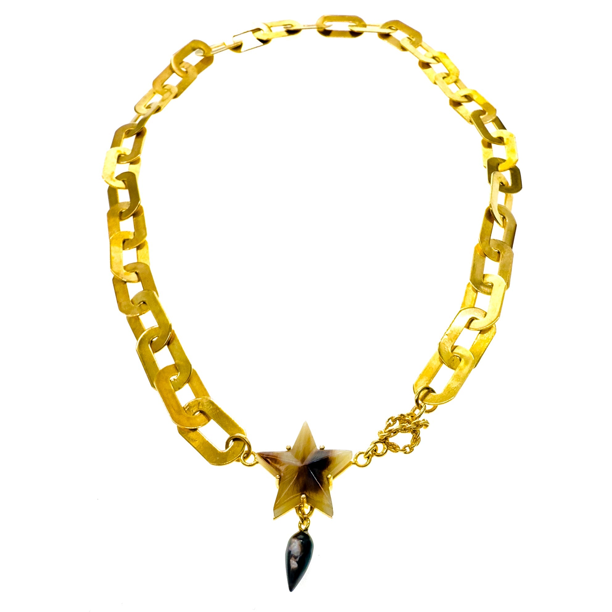 NK 25g14 Horn Star Necklace