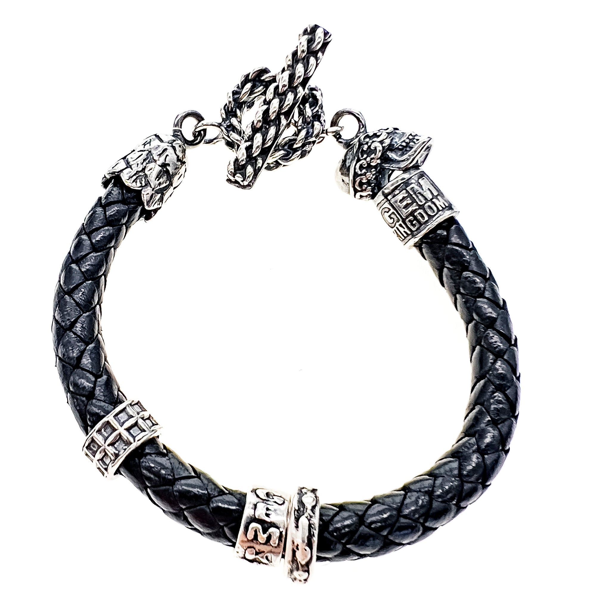B 24e06 Rebel Rebel leather bracelet