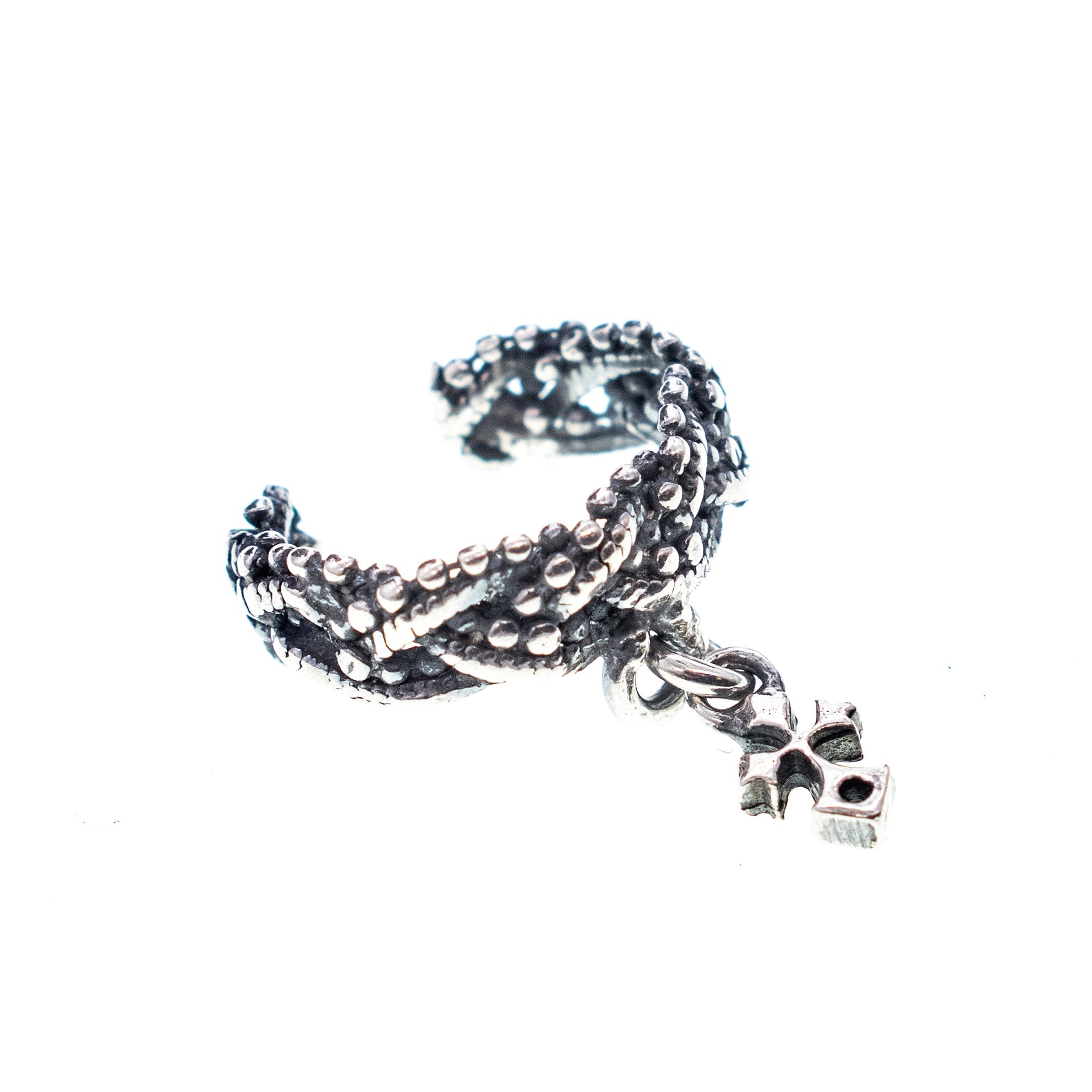 Ear cuff silver 08