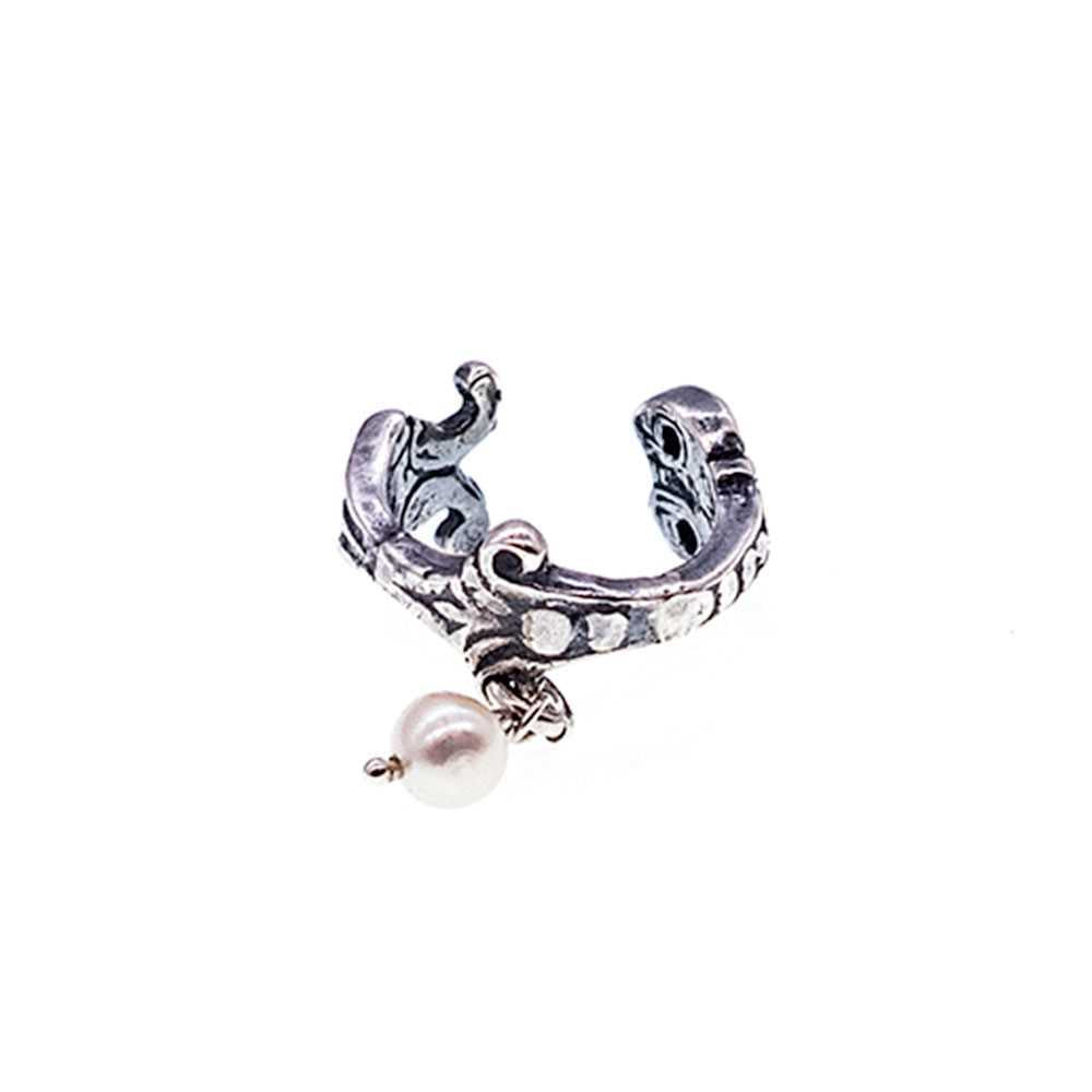 Ear cuff silver 01