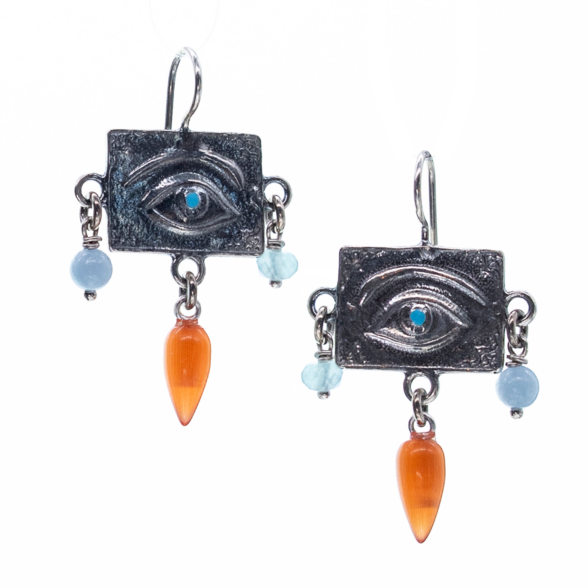E 25e15 Eye "Ex Voto" Chandelier Drop Earrings