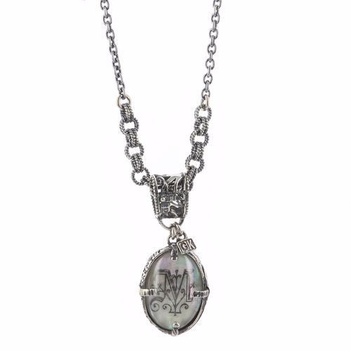 CHSPM Sterling silver monogram necklace