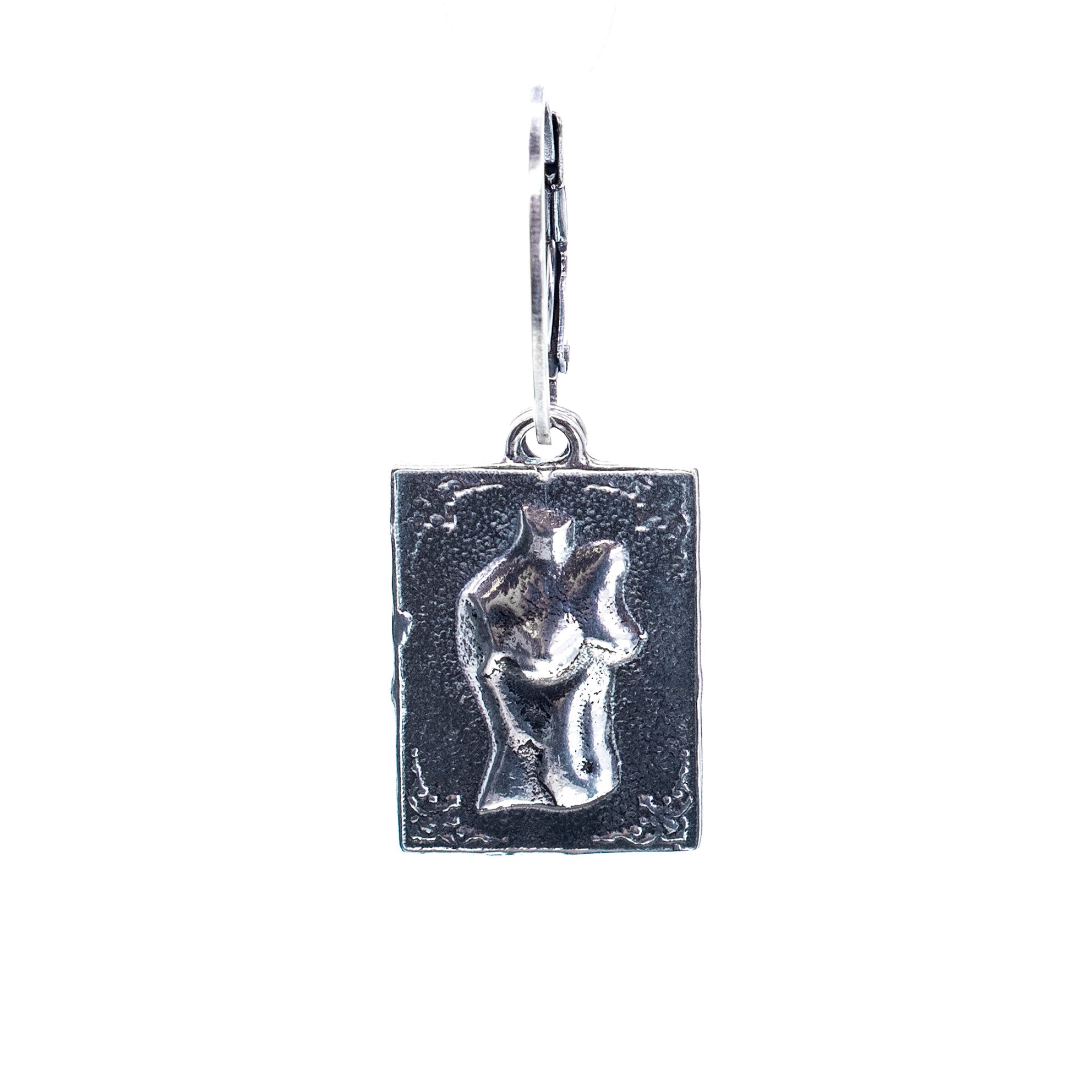 ES 25e25 Silver Female Torso "Ex Voto" Single Earring
