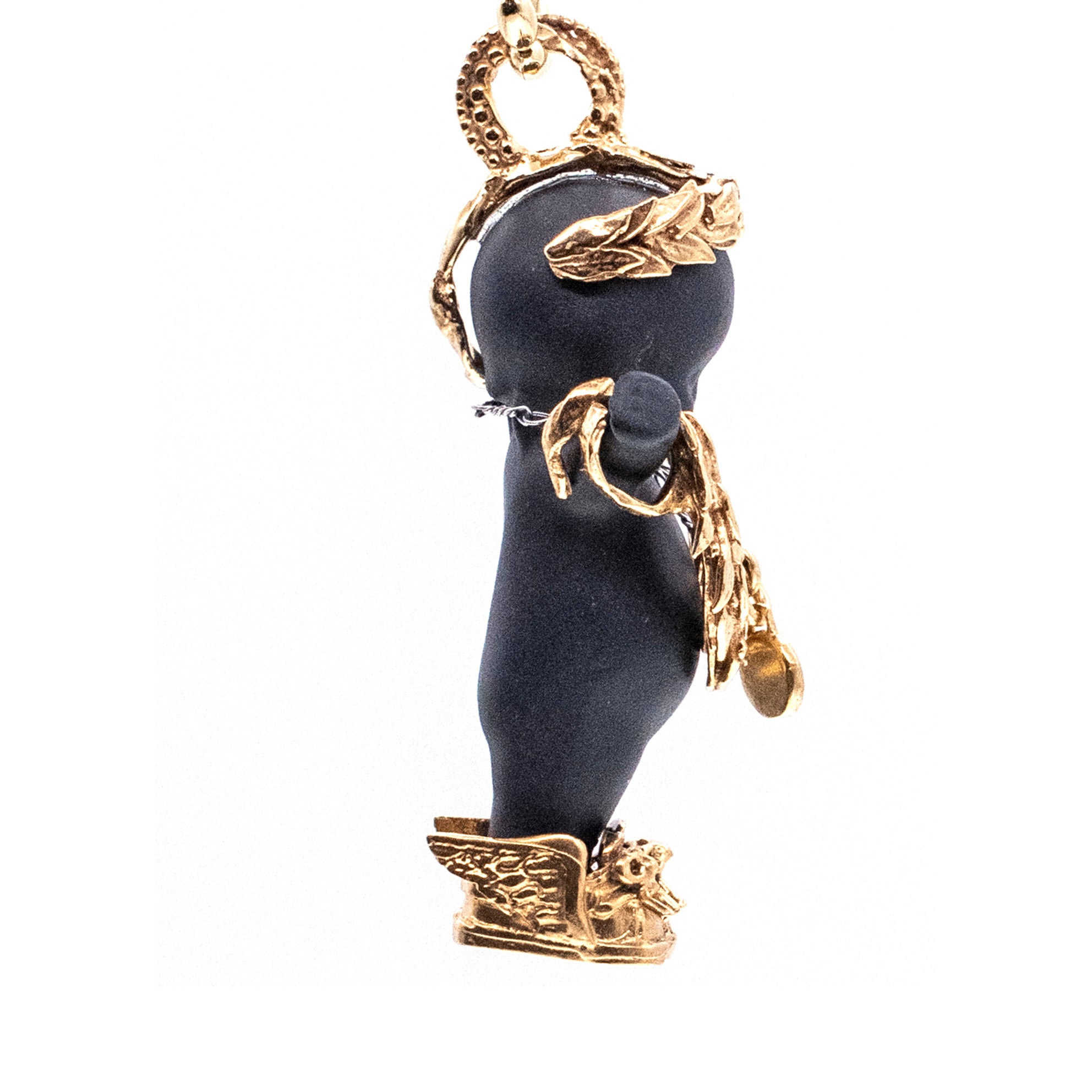 BG49B Happy Baby "Olympia" Black and gold Necklace